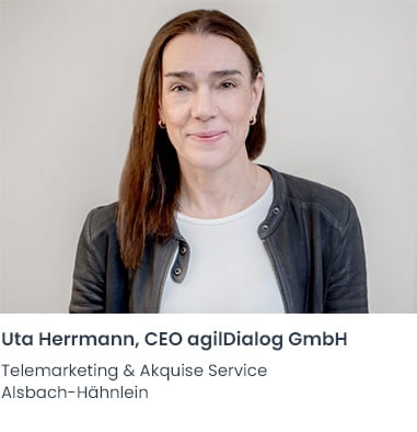 Uta Herrmann agilDialog Telemarketing Firma Alsbach-Hähnlein