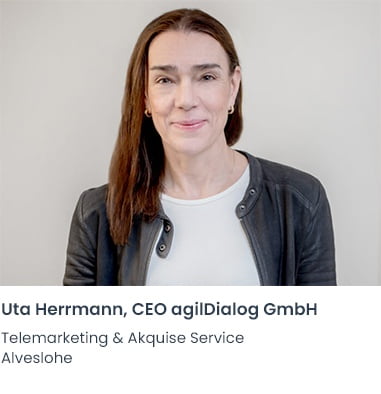 Uta Herrmann agilDialog Telemarketing Firma Alveslohe