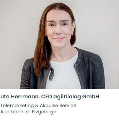Uta Herrmann agilDialog Telemarketing Firma Auerbach im Erzgebirge
