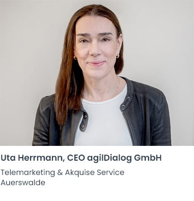 Uta Herrmann agilDialog Telemarketing Firma Auerswalde