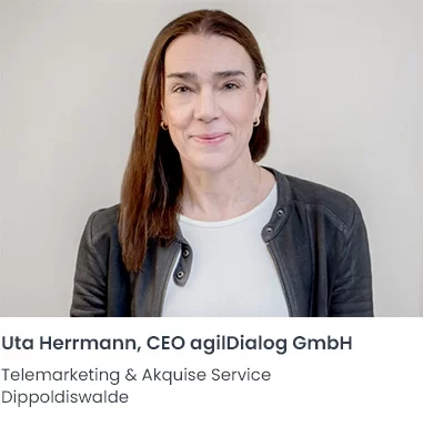 Uta Herrmann agilDialog Telemarketing Firma Dippoldiswalde