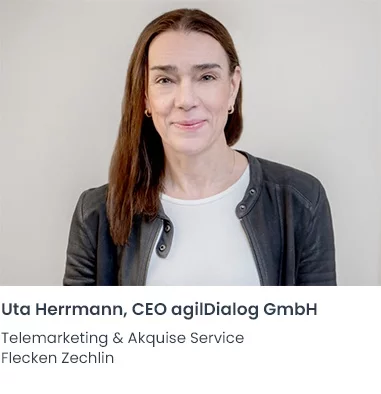 Uta Herrmann agilDialog Telemarketing Firma Flecken Zechlin