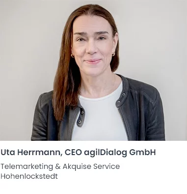 Uta Herrmann agilDialog Telemarketing Firma Hohenlockstedt