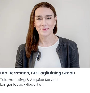Uta Herrmann agilDialog Telemarketing Firma Langenleuba-Niederhain