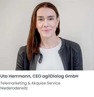 Uta Herrmann agilDialog Telemarketing Firma Niederoderwitz